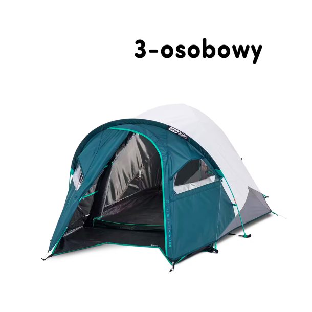 Wypożyczalnia namiot kempingowy Quechua MH100 XL Fresh&Black​​ 3-osobowy Warszawa
