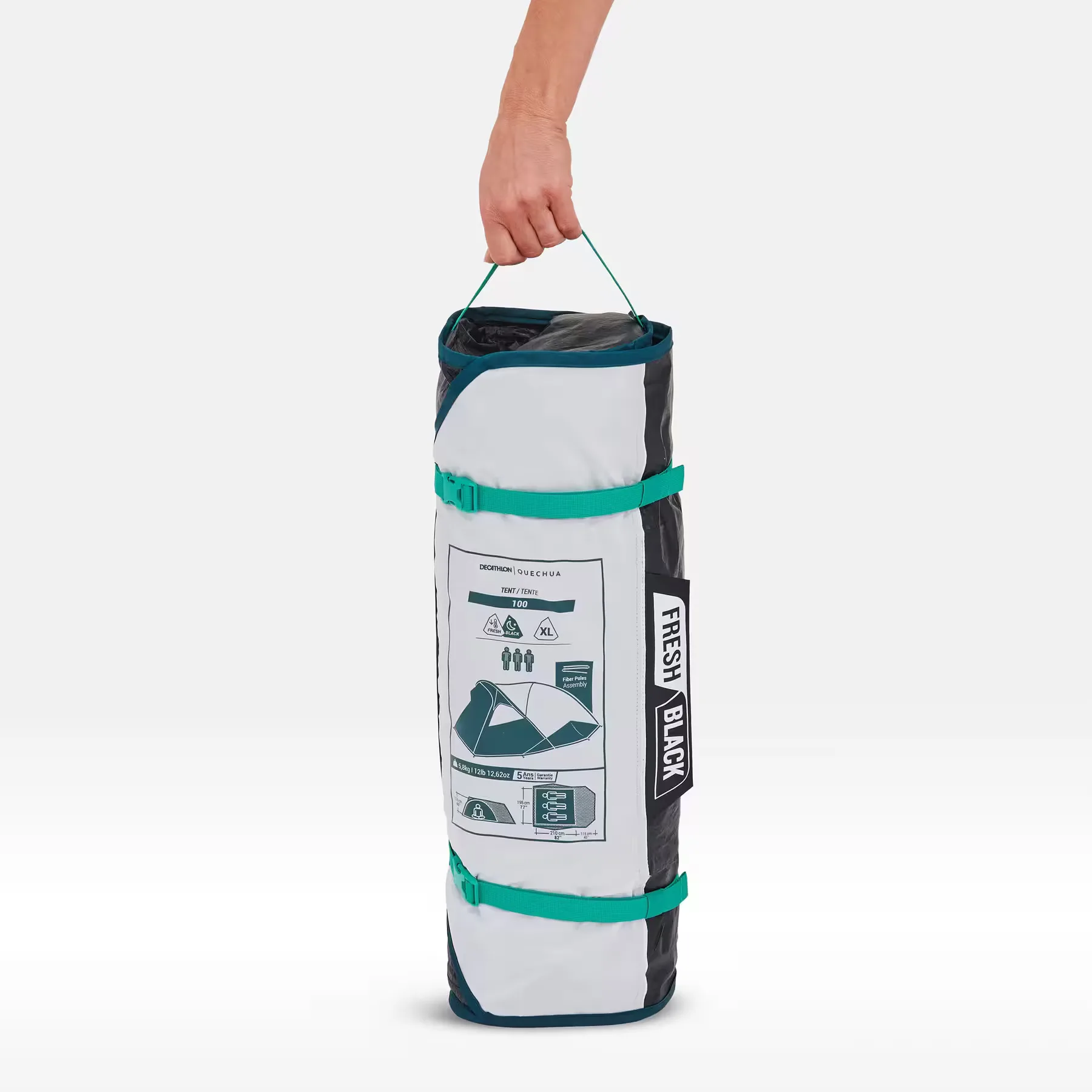 Namiot MH100-XL 3-osobowy Fresh&Black Quechua - obrazek 4