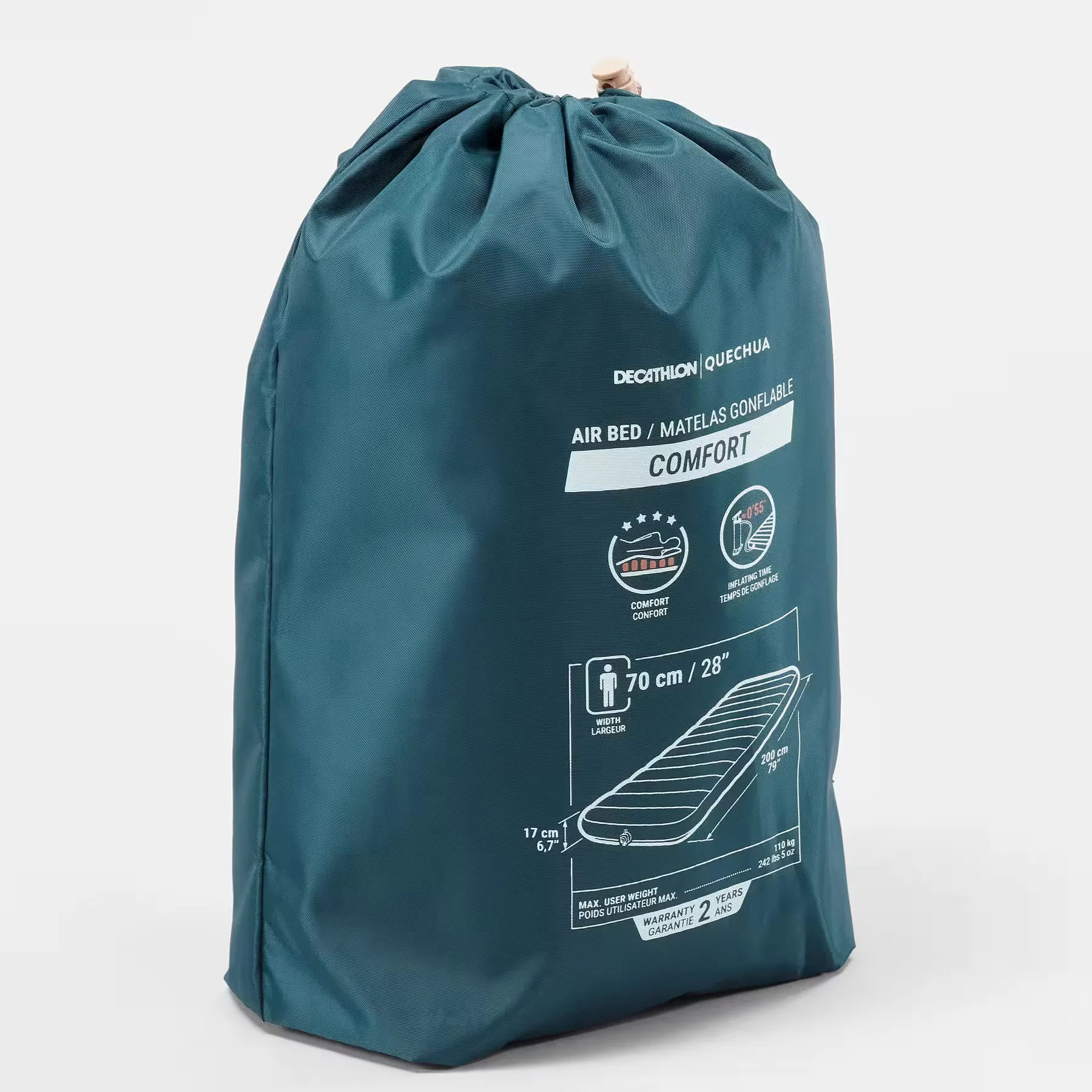 Materac Air-Comfort-70 cm Quechua - obrazek 4