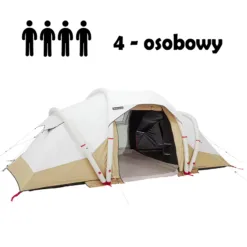 Wynajem dmuchanego namiotu 4-osobowego Quechua Air Seconds 4.2 Fresh & Black w Warszawie